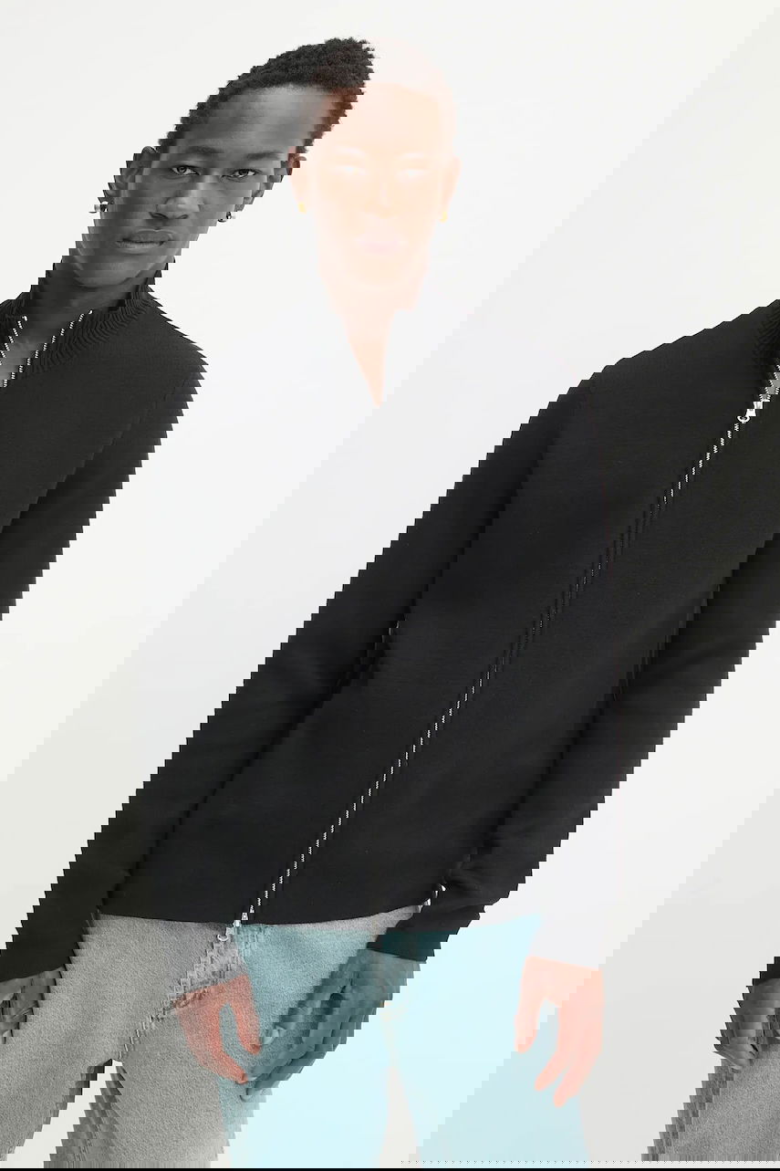 Sweater Samsoe Samsoe High-Neck Full-Zip Knit Cardigan SANIKLAS Svart | M24300028, 0