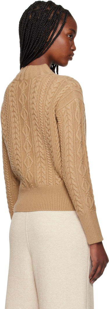 Sweater Max Mara Max Mara Miranda Cable Knit Sweater Brun | 2511361041600, 2