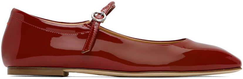 Kläder Aeyde Aeyde Uma Ballerina Flats Röd | A11-FL-RAZS08FL-123-406-048