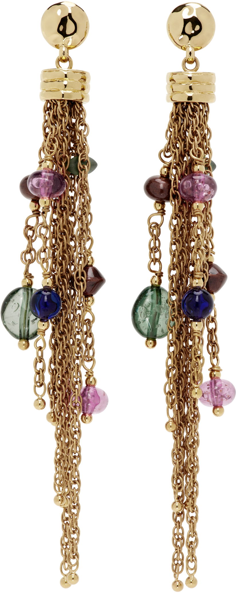 Örhängen CHLOÉ Chloé 'The Chloé Pompoms' Chain Drop Earrings Flerfärgad | CHC25SFE10RPL