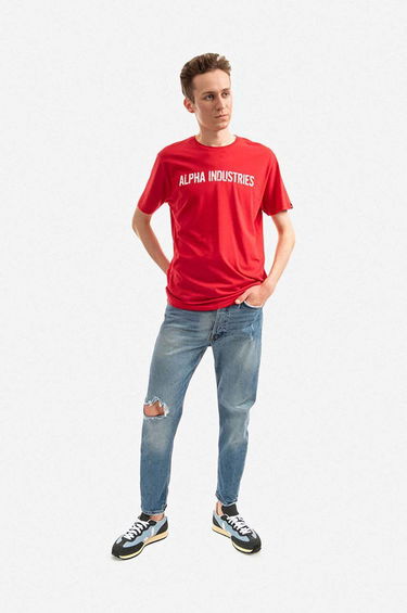 T-shirt Alpha Industries T-Shirt With Print Röd | 116512.451, 1