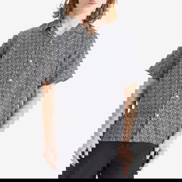 Skjorta Portuguese Flannel Conte Mini Tile Vacation Shirt, Size Large Blå | SS25-018-BLU, 2