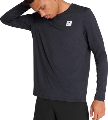 T-shirt Saysky Reflective Logo Pace Long Sleeve T-Shirt Grå | omrls20c9001-omrls20c9001, 0
