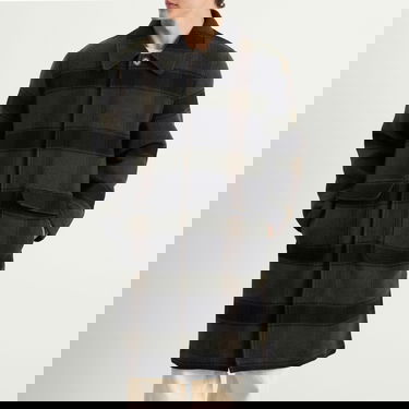 Rockar Universal Works Universal Works Berlin Wool Check Account Coat Grön | 33103-BLB, 2