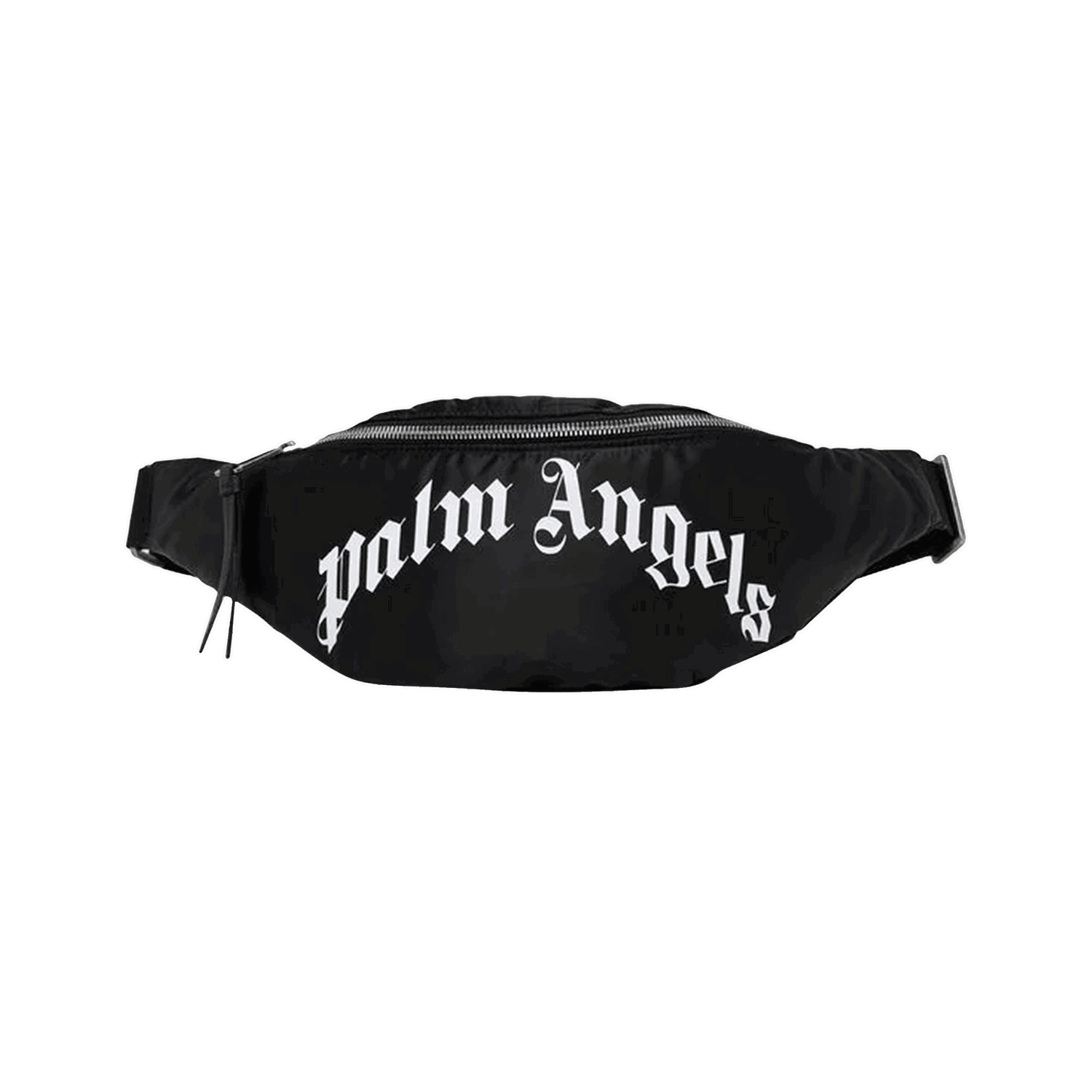 Midjeväska Palm Angels Curved Logo Waist Bag Svart | PMNO004C99FAB0011001, 0