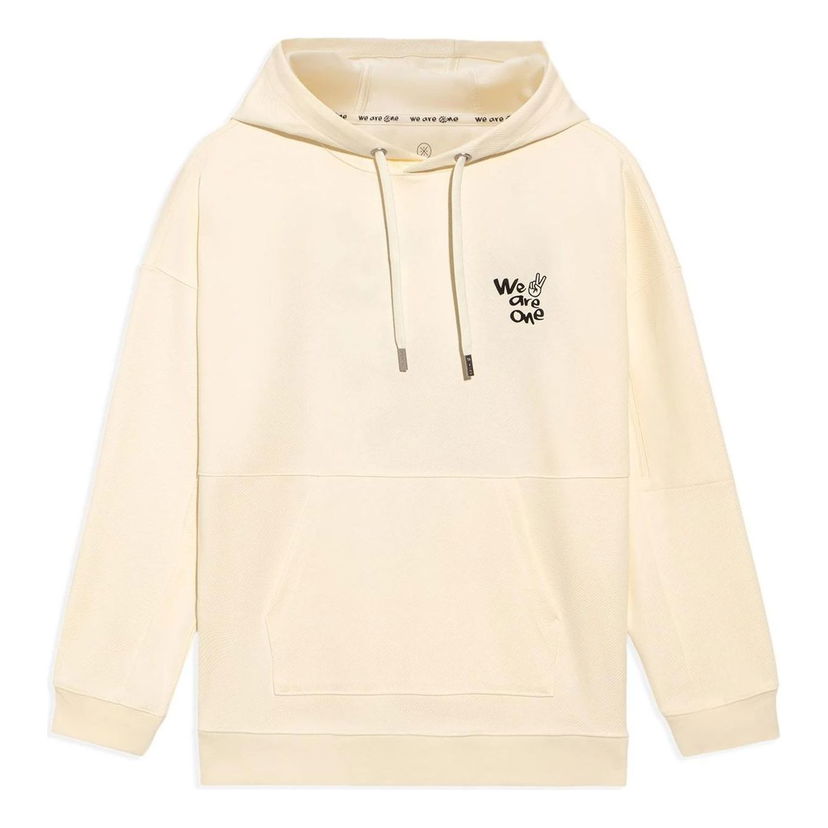 Sweatshirt Li-Ning Wade We Are One Graphic Hoodie Beige | AWDS113-7
