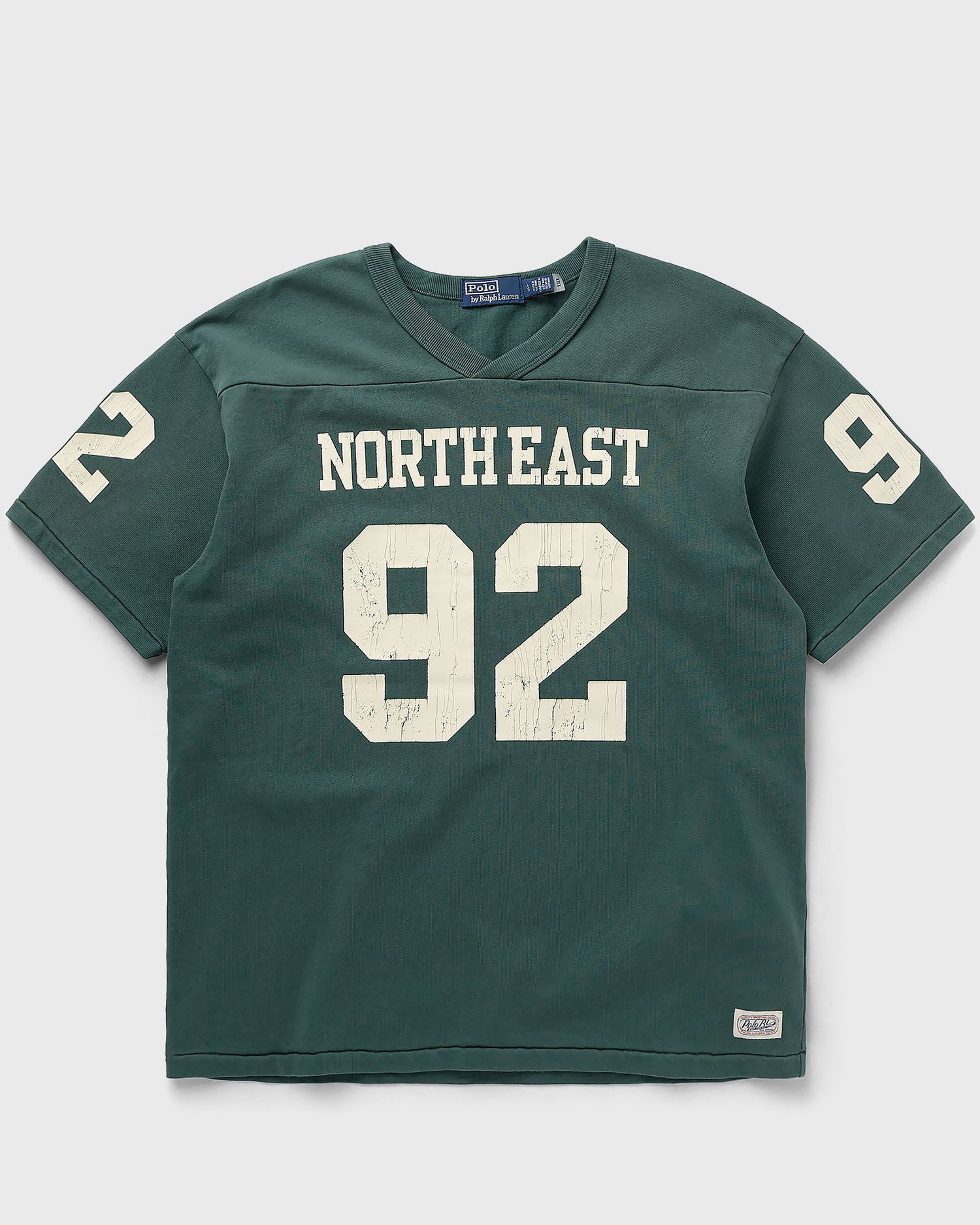 Jersey Polo by Ralph Lauren NORTH EAST 92 V-Neck Short Sleeve Pullover Grön | 710971829001, 0