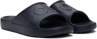 Sneakers och skor BOSS Embossed Logo Pool Slides Mörkblå | 50498207, 3