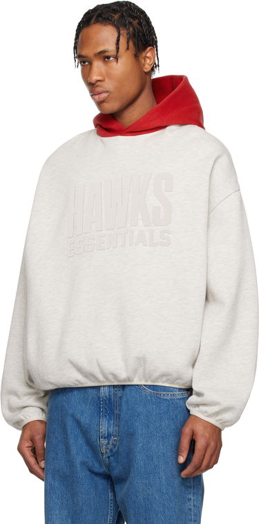 Sweatshirt Fear of God ESSENTIALS NBA Hawks Pullover Hoodie Grå | 192AL246509F, 3