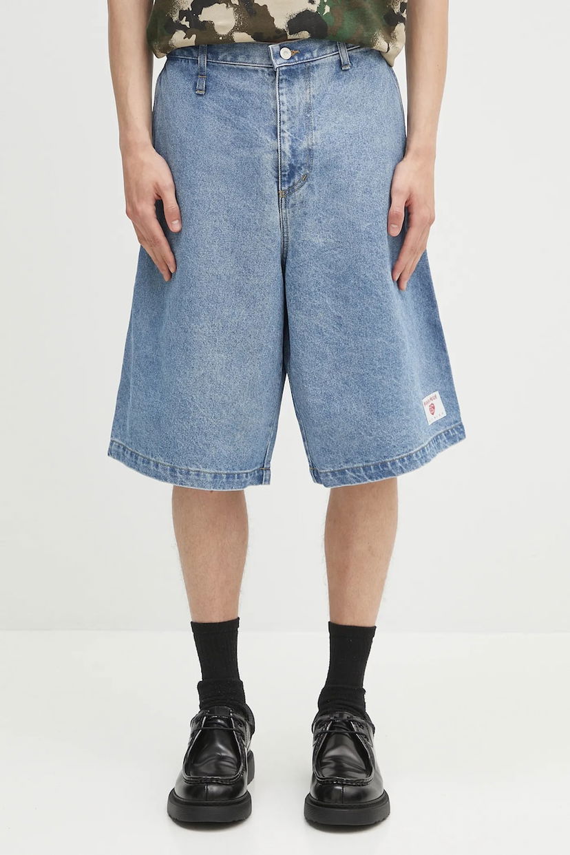 Shorts Human Made Human Made Denim Shorts Blå | HM29PT017