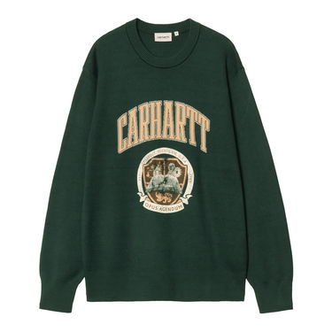Sweater Carhartt WIP Carhartt WIP Library College Sweater Grön | I034521_9, 0