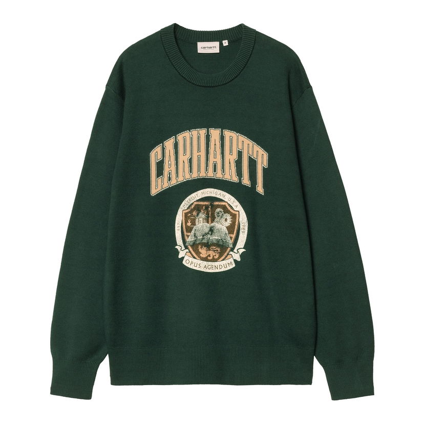 Sweater Carhartt WIP Carhartt WIP Library College Sweater Grön | I034521_9