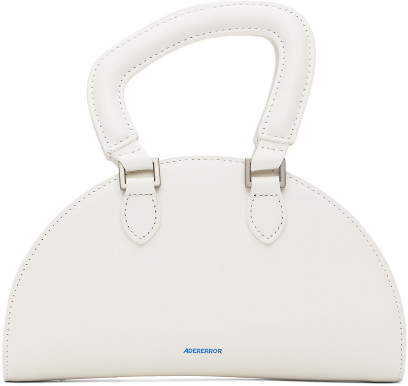 Handväska ADER ERROR Half Moon Top Handle Bag Vit | BN01SSBA0602IV