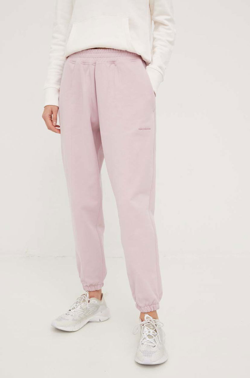 Träningsbyxor New Balance sweatpatns Rosa | WP23553VSW