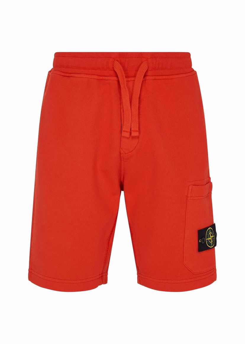 Shorts Stone Island Fleece Logo Shorts Röd | 791562520 V0037