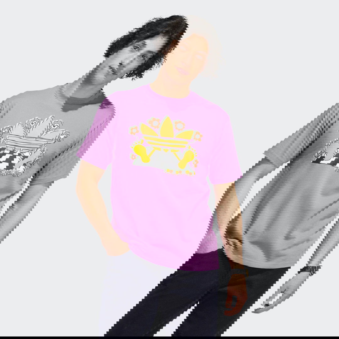 T-shirt adidas Originals Cartoon Trefoil T-shirt Rosa | HP1019, 0