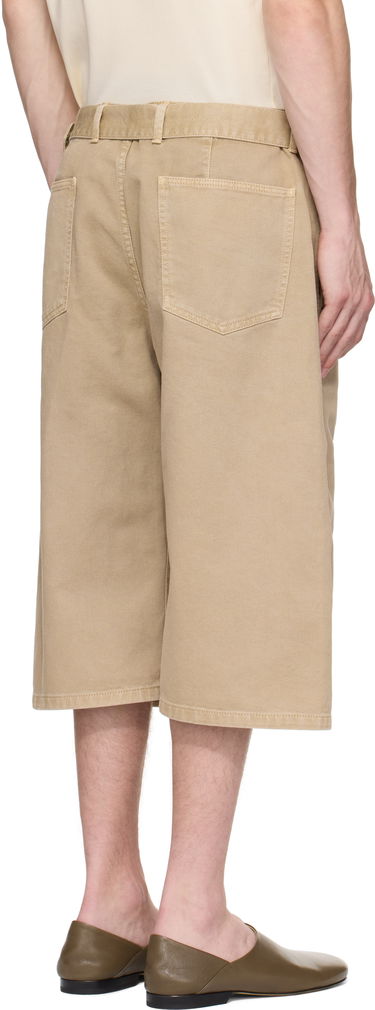 Shorts LEMAIRE Lemaire Twisted Denim Shorts Beige | PA1107 LD1042, 2