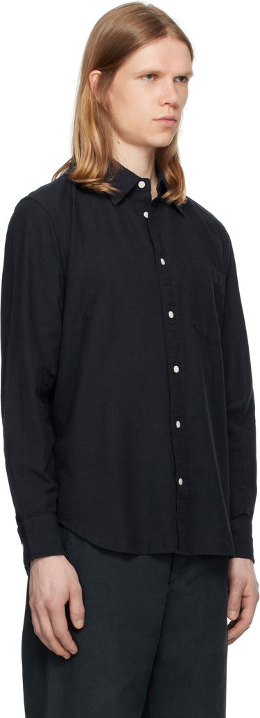 Skjorta NORSE PROJECTS Norse Projects Algot Relaxed Cotton Linen Shirt Svart | N40-0832, 1