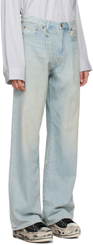 Jeans R13 R13 Damon Pleated Wide Leg Jeans Blå | R13W3147-D897A, 1