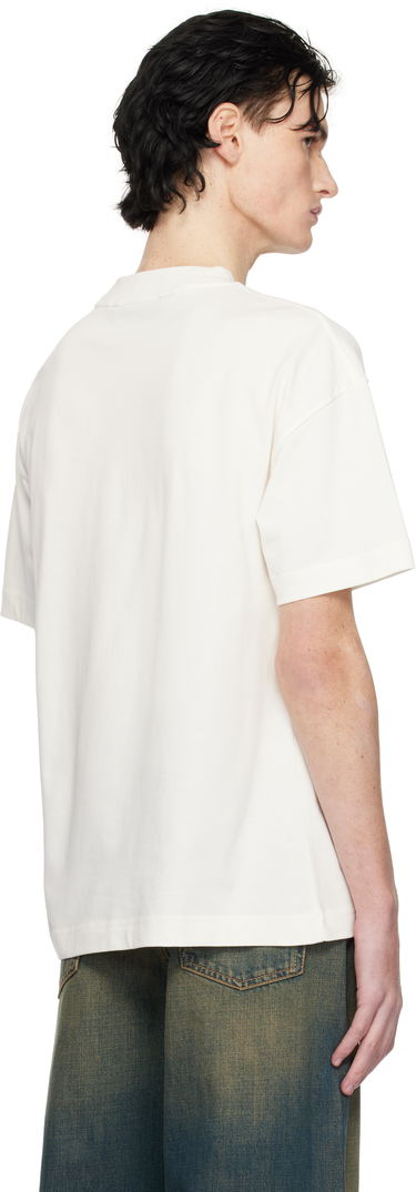 T-shirt Palm Angels Flame Logo T-Shirt Vit | PMAA001S25JER0020310, 2