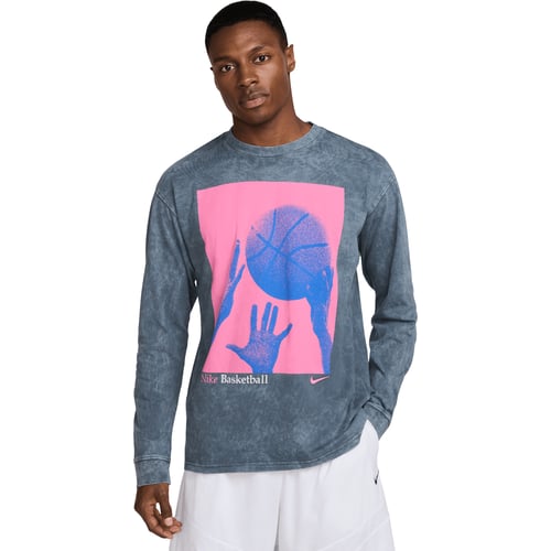 T-shirt Nike Long Sleeve Basketball Graphic T-Shirt Blå | HJ3339