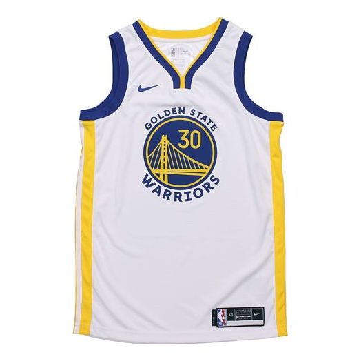 Jersey Nike Golden State Warriors Stephen Curry Swingman Jersey Vit | CW3591-107, 0