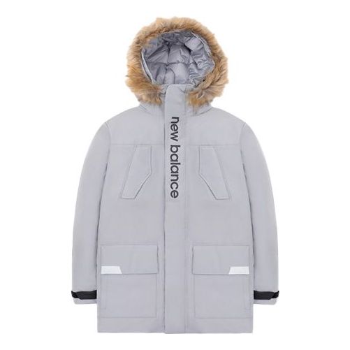 Parkas New Balance Parka Jacket Grå | AMJ04356-GR