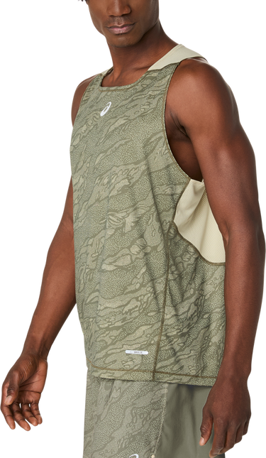 Linne Asics FUJITRAIL Men's Running Singlet Grön | 2011d388-300, 3