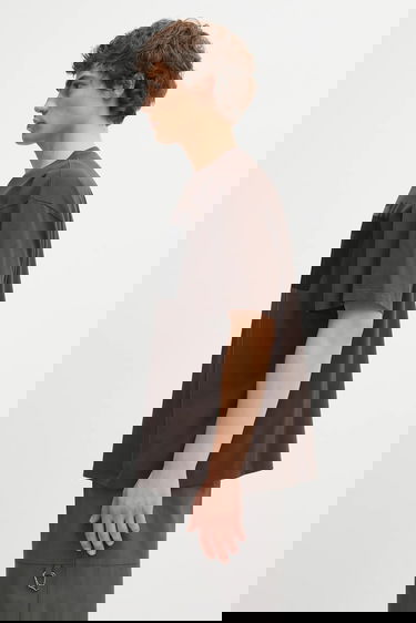 T-shirt Maison Margiela Oversized Cotton T-shirt with EST. 1997 graphic print Brun | SH0GC0053.M20050.143, 1