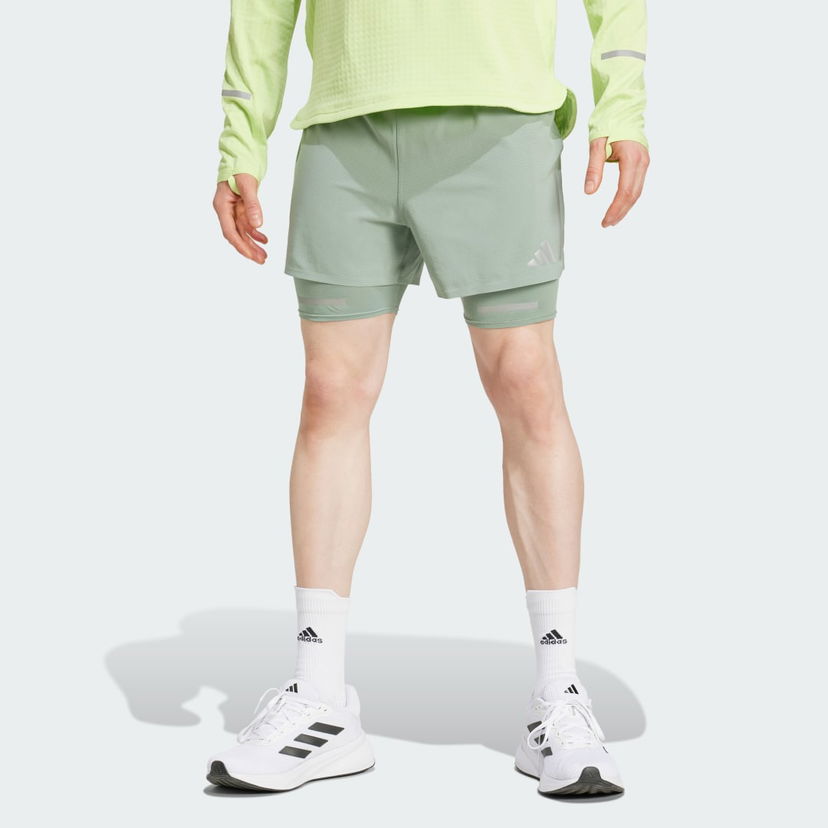 Shorts adidas Performance Ultimate Running Reflective 2-in-1 Shorts Grön | JC7336