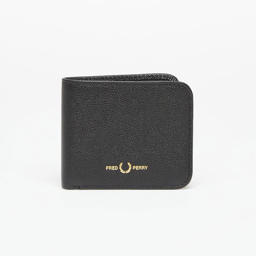 Plånbok Fred Perry Fred Perry Scotchgrain Leather Wallet Svart | L1197 102