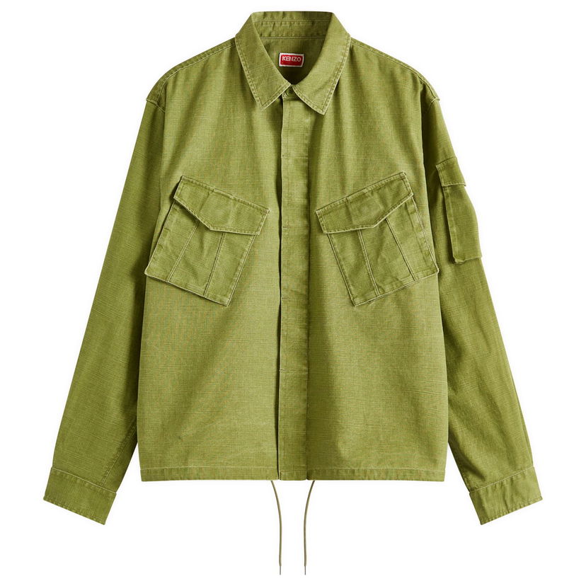 Skjorta KENZO Kenzo Pocket Overshirt, Size Large Grön | FF55CH5339GD-48