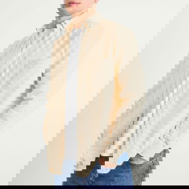 Skjorta Portuguese Flannel Lobo Button Down Corduroy Shirt Gul | AW25051-ECR, 5