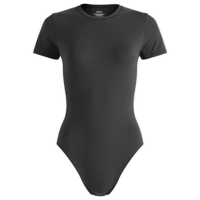 Kropp SKIMS Fits Everybody T-Shirt Bodysuit, Size Large Svart | BD-BRF-9225-ONX