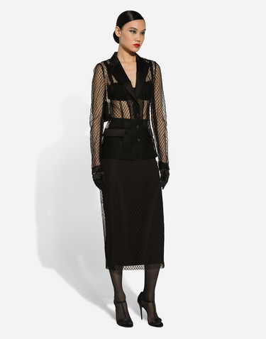 Kjol Dolce & Gabbana Calf-length Pencil Skirt Svart | F4C0CTHLM83N0000, 2