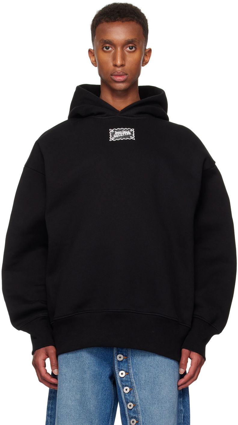 Sweatshirt Jean Paul Gaultier Jean Paul Gaultier Lace Label Hoodie Svart | 24/31-F-SW044I-J057-0001, 0