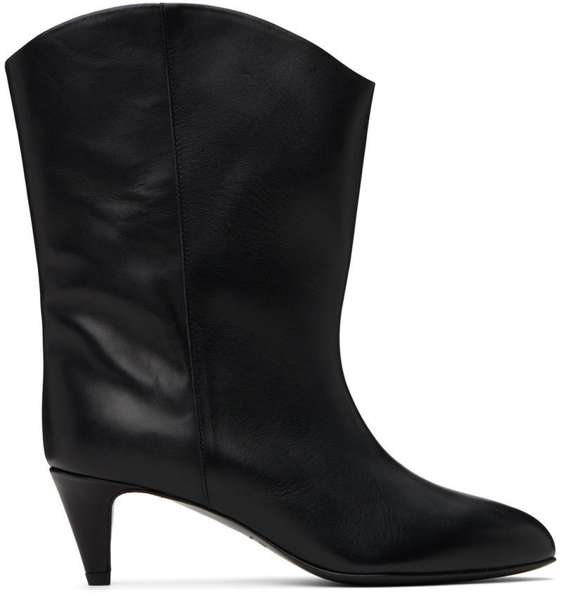 Kläder BY FAR BY FAR Osage Leather Ankle Boots Svart | MWFBO067CL013BK001PL