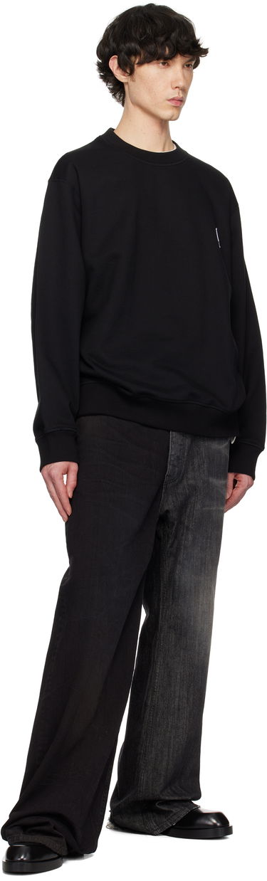 Sweatshirt WOOYOUNGMI WOOYOUNGMI Back Logo Sweatshirt Svart | W251TS27, 3