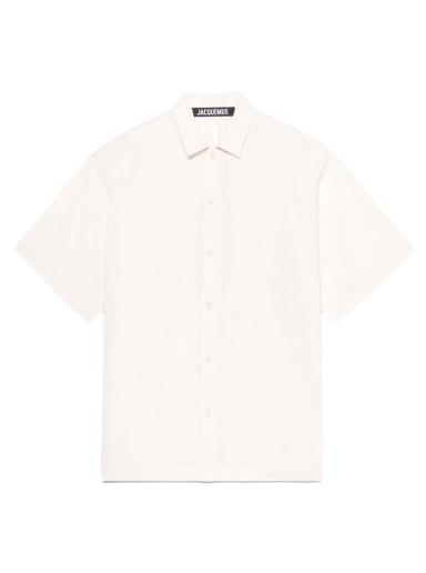 Skjorta Jacquemus La Chemise Moisson Draped Off White Rosa | 215SH009-1006 110