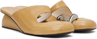 Sneakers och skor Tory Burch Tory Burch Pierced Wedge Mules Gul | 169861-250, 3