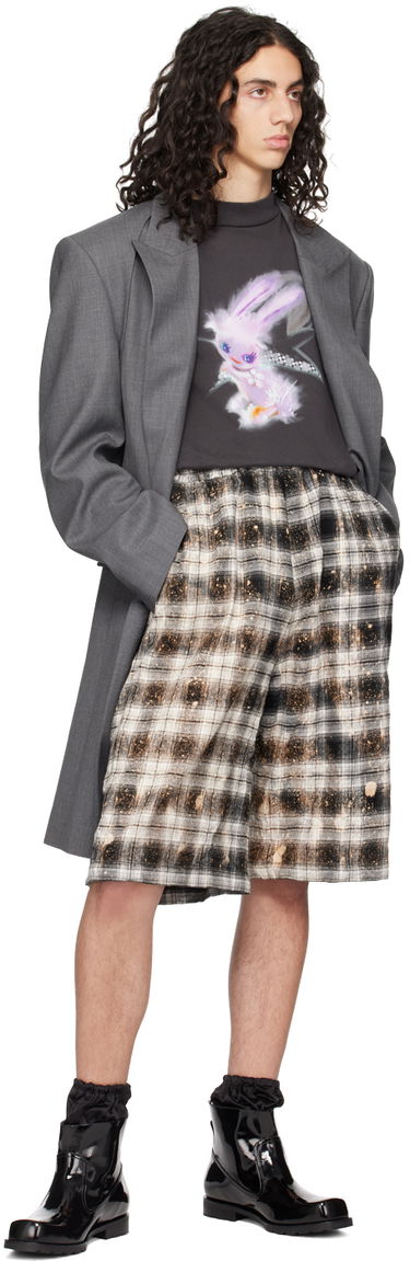 Shorts We11done We11done Crinkled Check Shorts Flerfärgad | WD-PT1-23-254-U-BK, 3
