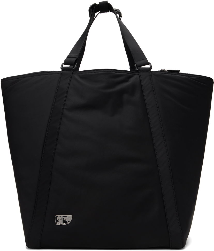 Tygpåse Burberry Shield Tote Bag Svart | 8098118