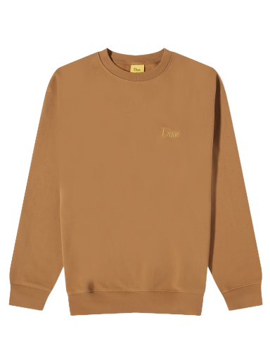 Sweatshirt Dime Classic Small Logo Crew Sweat Brun | DIME23D1F18-CAP