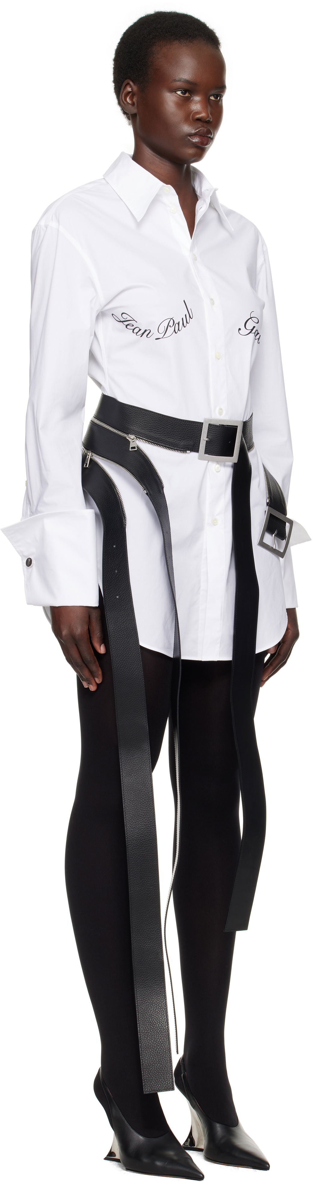 Skjorta Jean Paul Gaultier Jean Paul Gaultier Print Shirt Vit | 25/33-F-CH088I-C071-01, 1