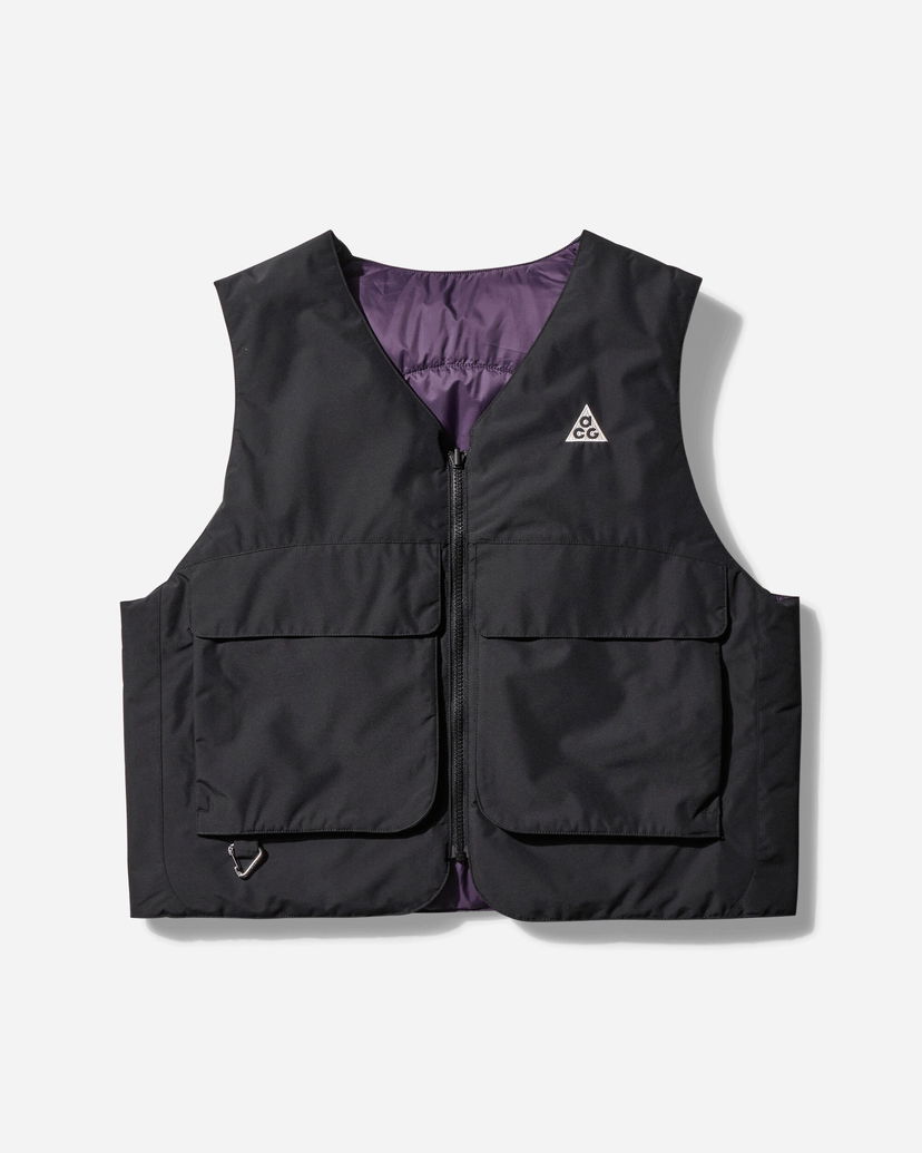 Väst Nike ACG ACG Skull Peak PrimaLoft Reversible Vest Black / Dark Raisin Svart | FV8694-010