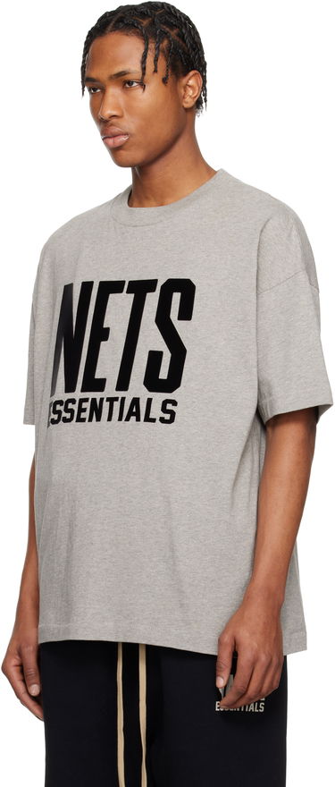T-shirt Fear of God Fear of God ESSENTIALS NBA Nets Short Sleeve T-Shirt Grå | 125AL244105F, 3