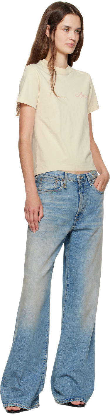 T-shirt AMIRI Amiri Bandana Patch T-Shirt Beige | AWJYTE1061, 3