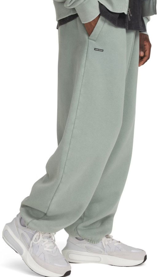 Träningsbyxor Under Armour Icon HWT Flc Wash OS Pants Grön | 1386554-348