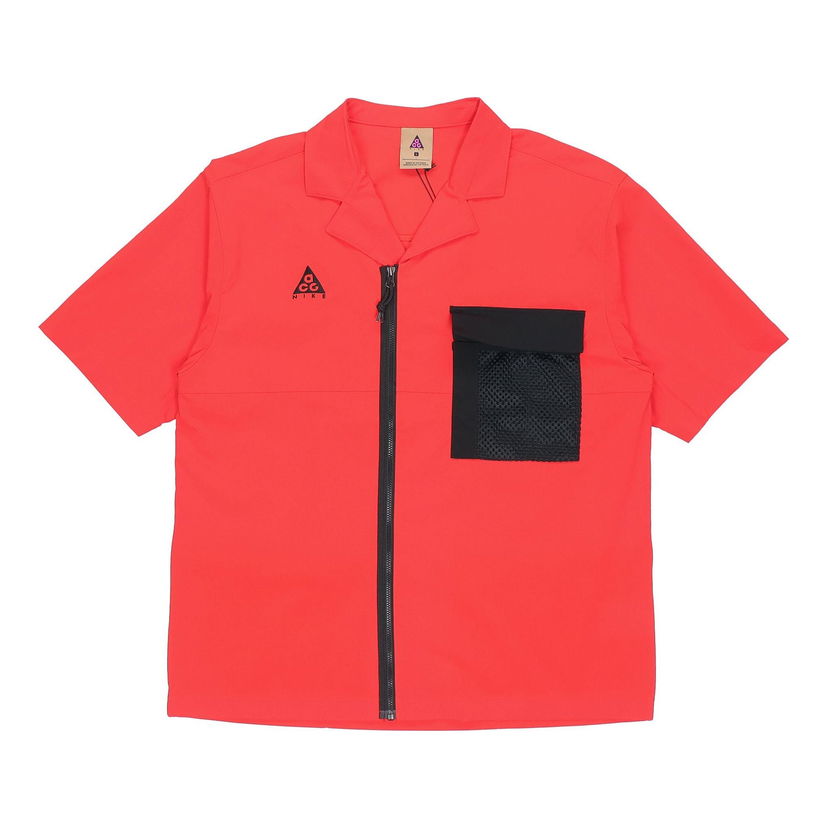 Skjorta Nike ACG Lab Short Sleeve Shirt Röd | CI0415-634