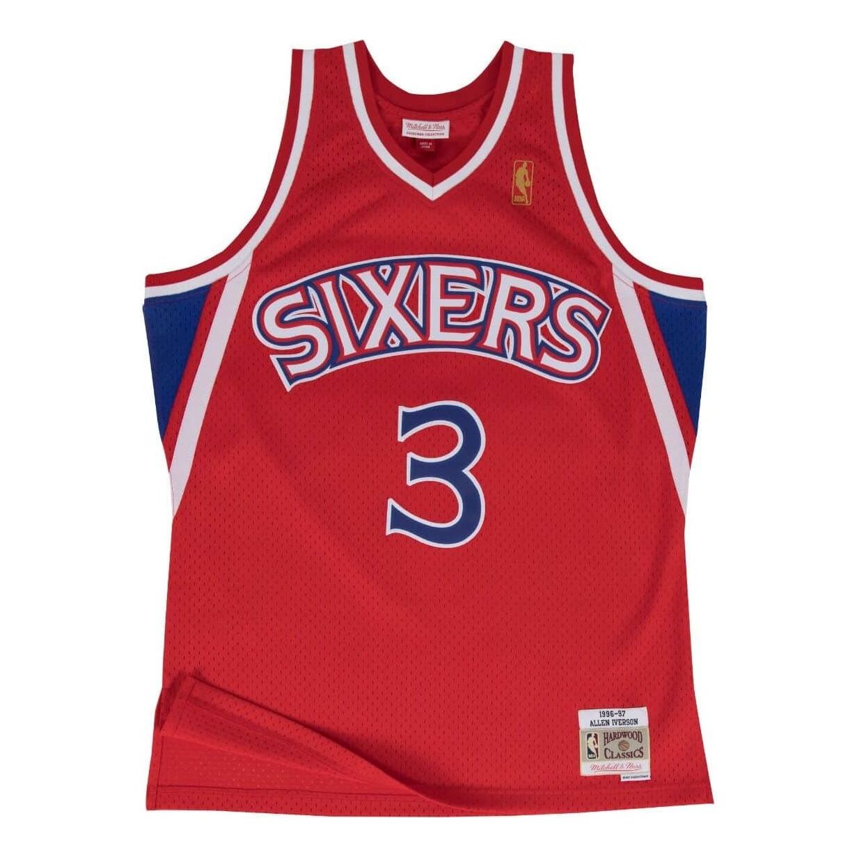 Jersey Mitchell & Ness Philadelphia 76ers 'Allen Iverson' Swingman Jersey Röd | AJY4CP19161-P76SCAR96AIV, 0